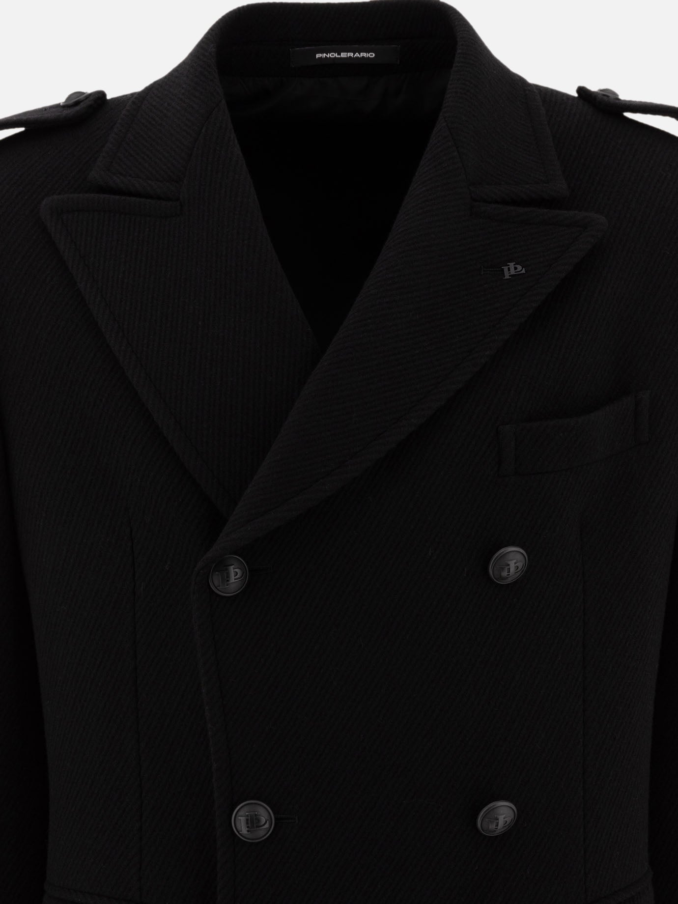 Long coats Solid colour  Black - Tagliatore Men | PDP | VIETTI Online Store | Zoom-Modal_3
