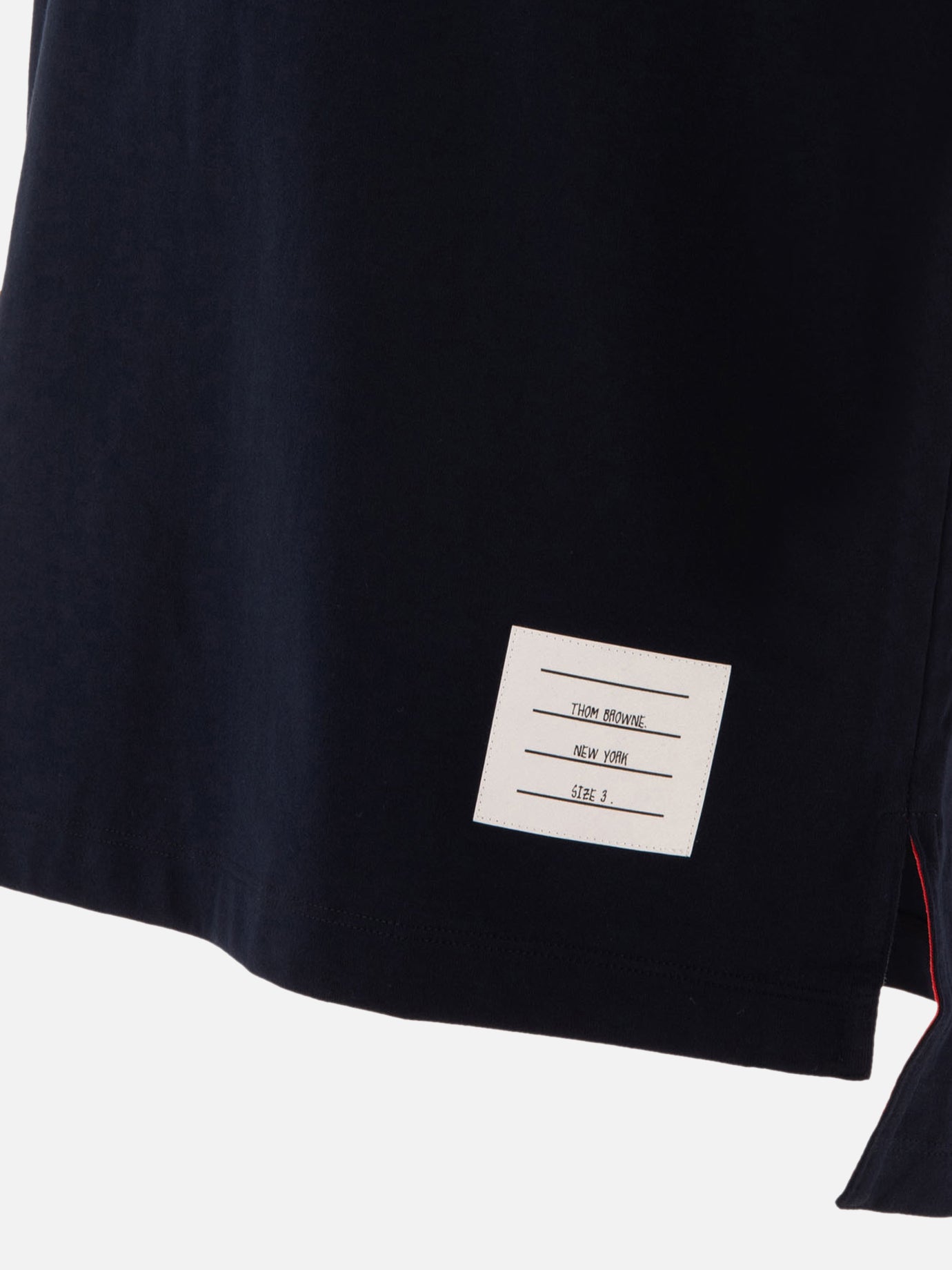 Thom Browne T-shirt with side slits Blue