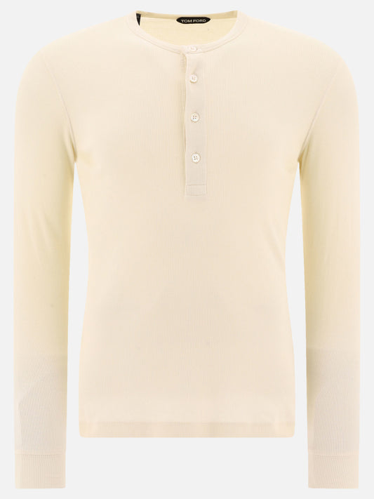 Lyocell buttoned t-shirt