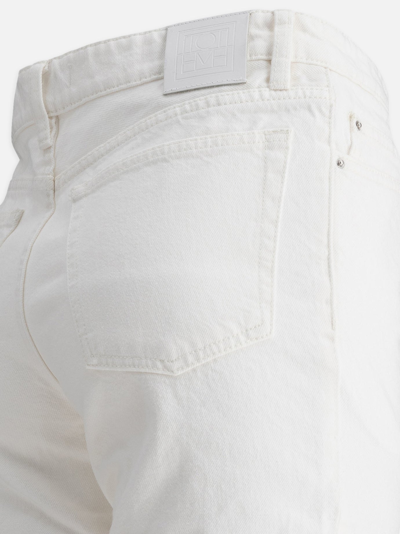 Toteme Low taper jeans White