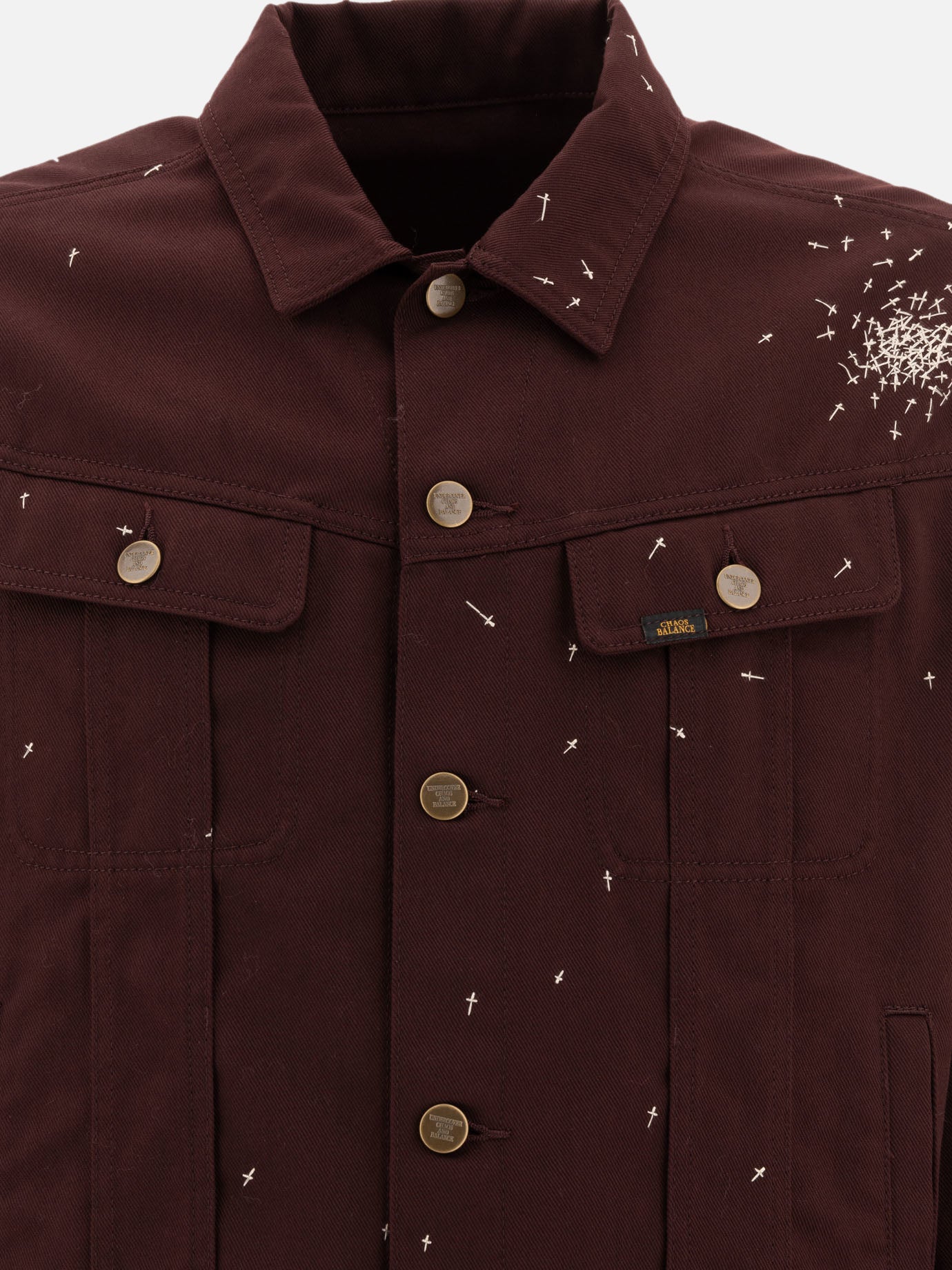 Embroidered trucker jacket