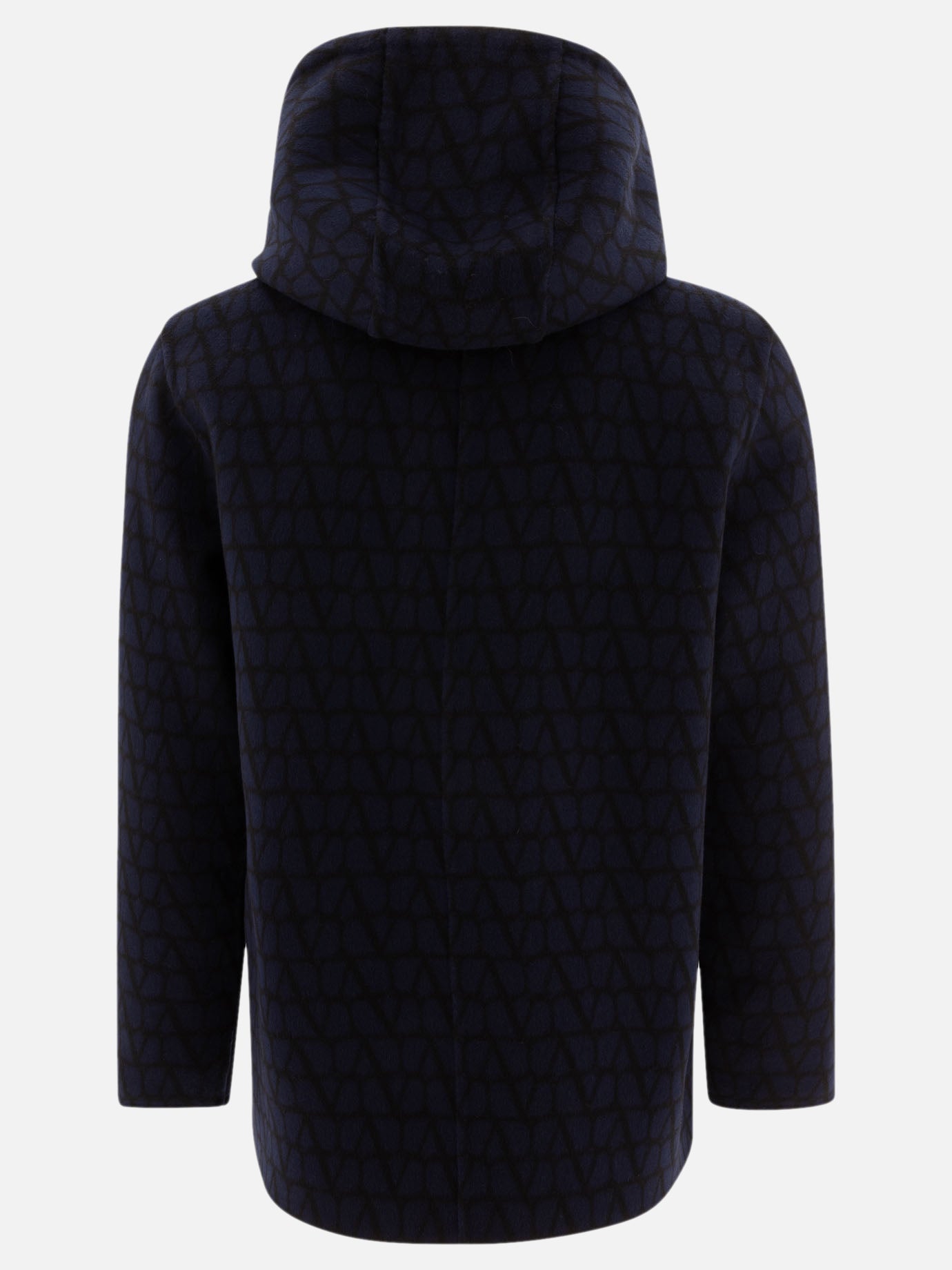 Valentino Reversible hoodie-style coat Blue