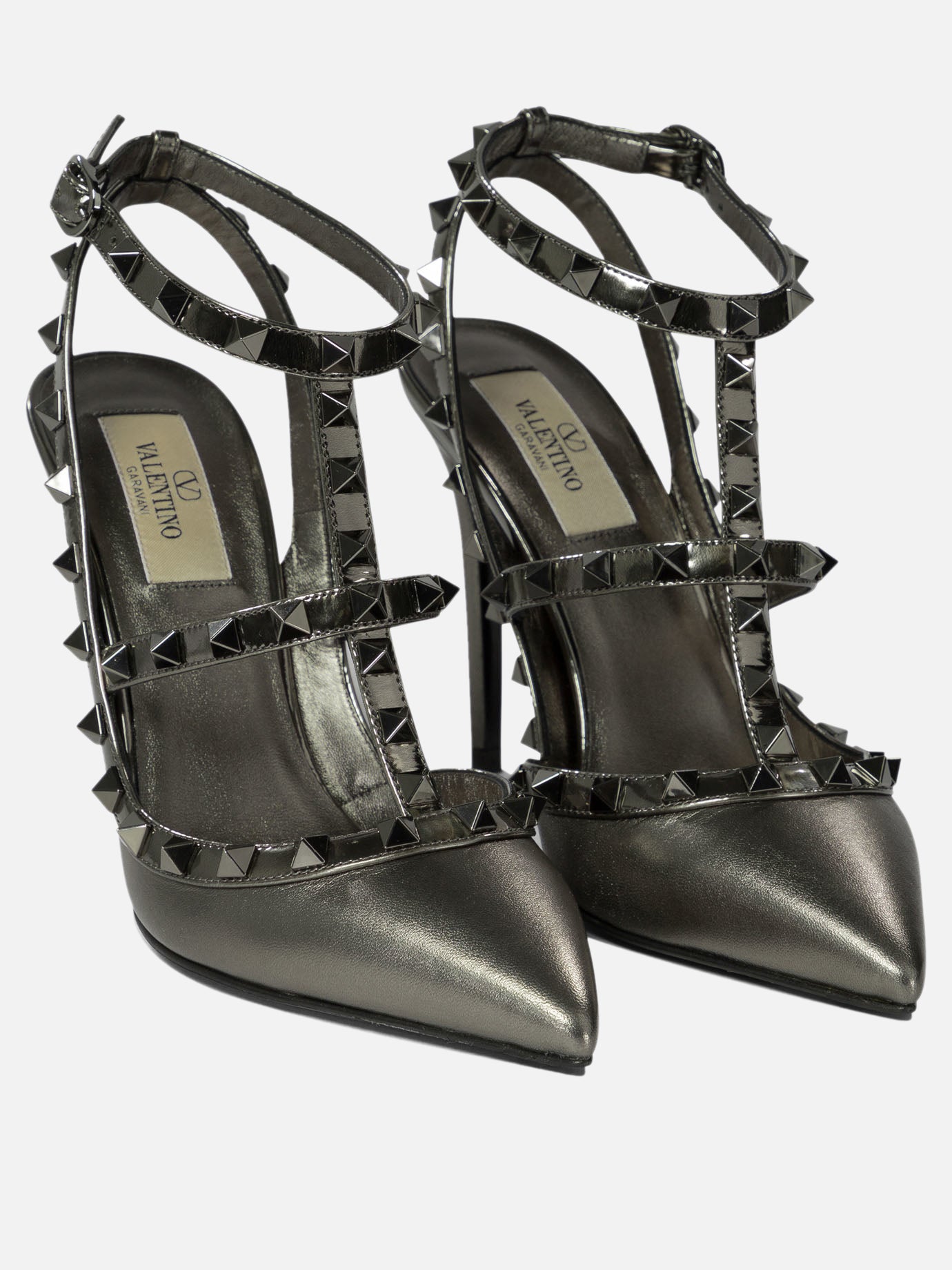 Valentino Garavani "Rockstud" slingback Grey