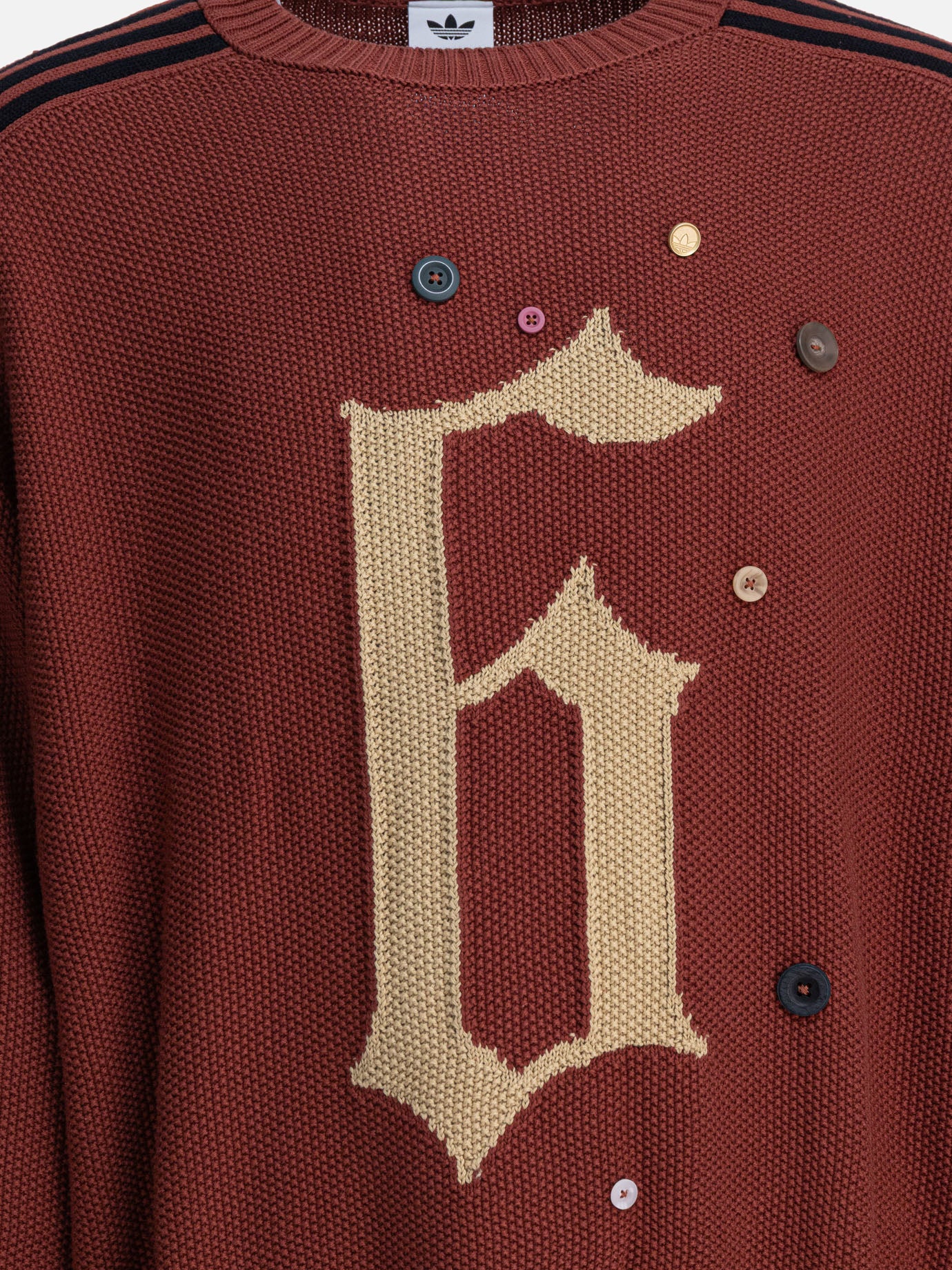 Maglioni girocollo Embroidered  Bordeaux - Adidas Originals Uomo | PDP | VIETTI Online Store | Zoom-Modal_3
