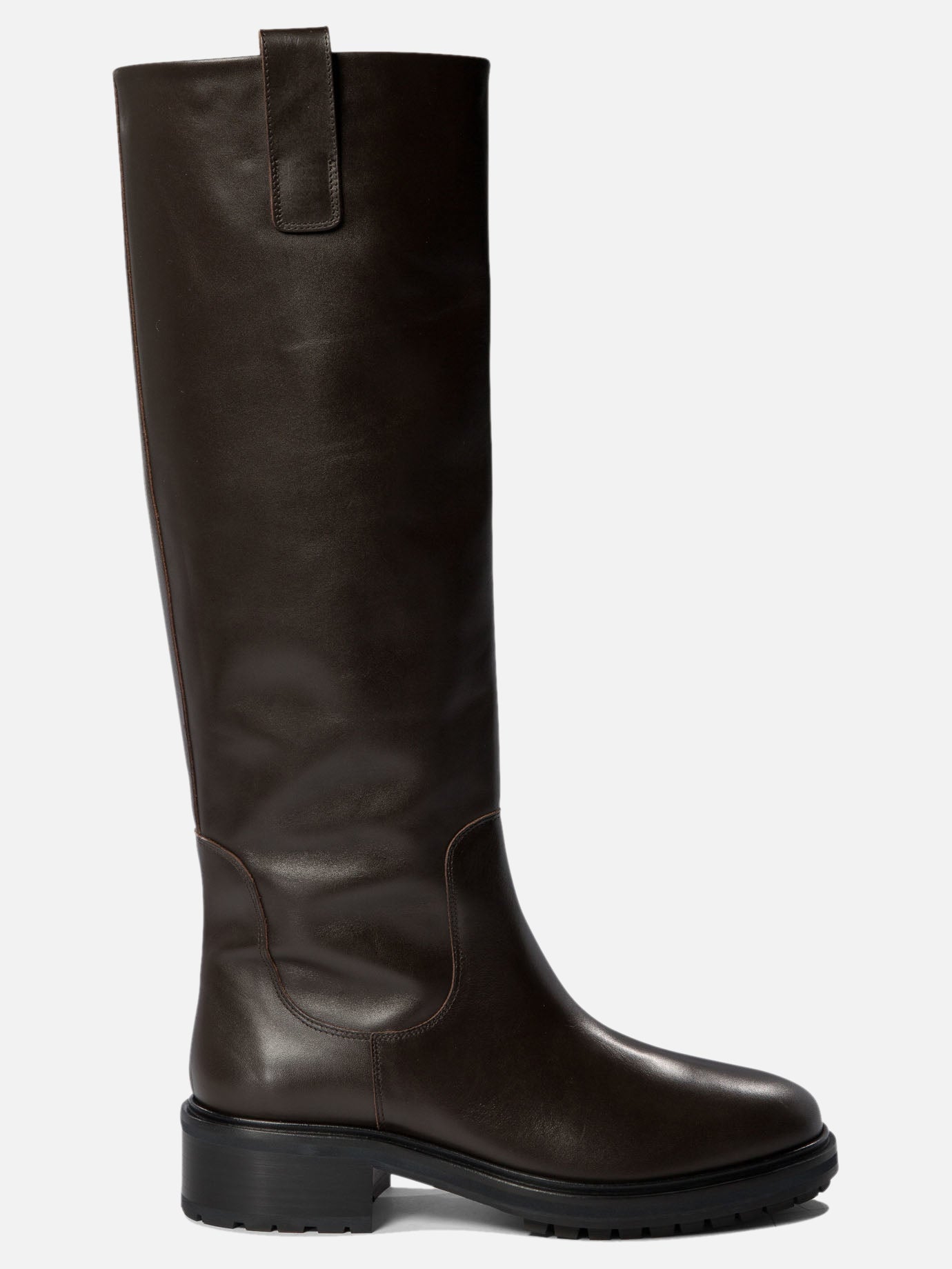 Knee-high 100% leather - 100% rubber  Brown - Aeyde Women | PDP | VIETTI Online Store | thumbnail