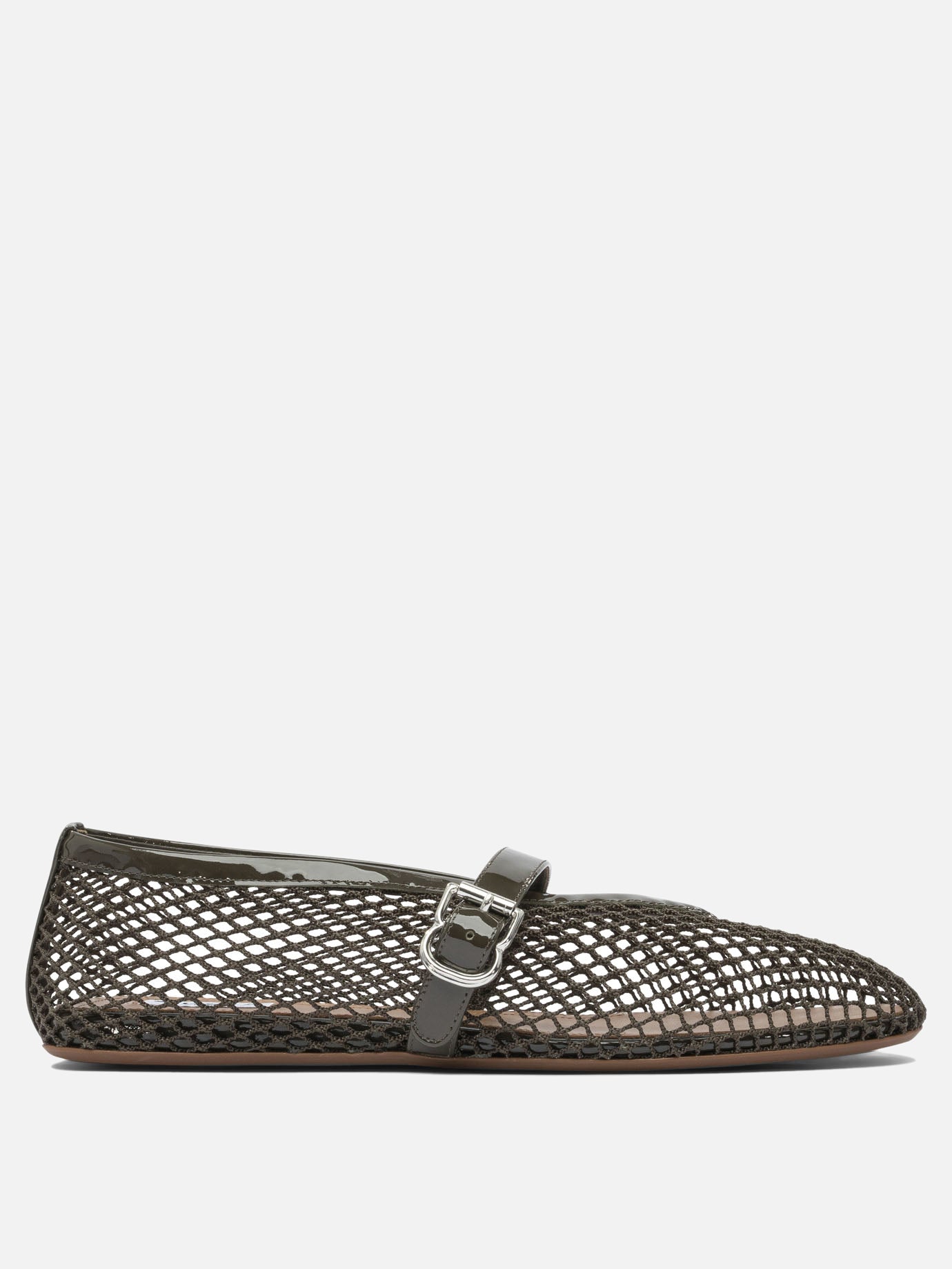 Alaïa Mesh ballet flats 17579956_36 Green thumbnail_1