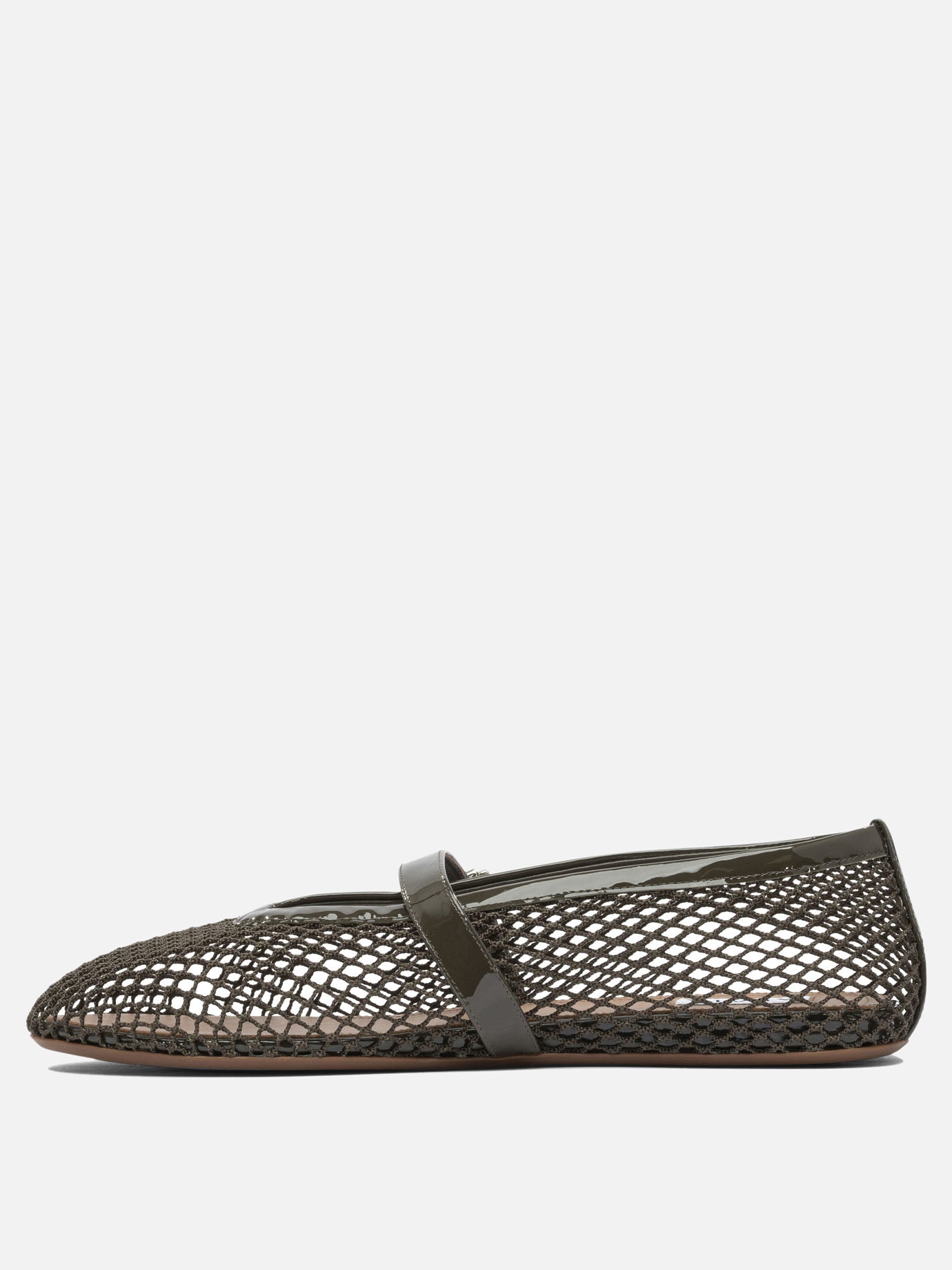 Alaïa Mesh ballet flats Green