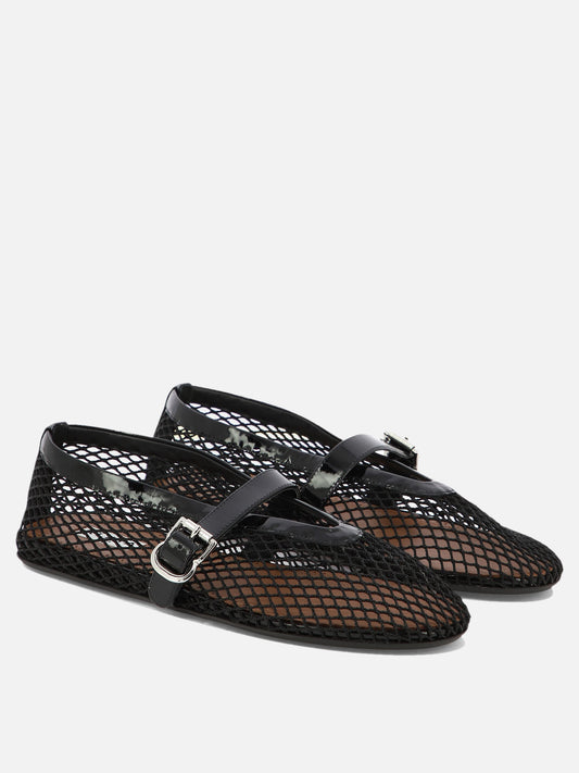 Ballerine Mary Jane 90% polyamide 10% calf leather - 100% rubber  Nero - Alaïa Donna | VIETTI Online Store | 2
