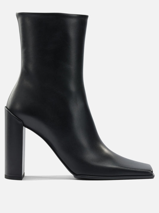 Stivaletti con zip 95% lamb leather 5% leather - 80% lamb leather 20% rubber  Nero - Alaïa Donna | PDP | VIETTI Online Store 
