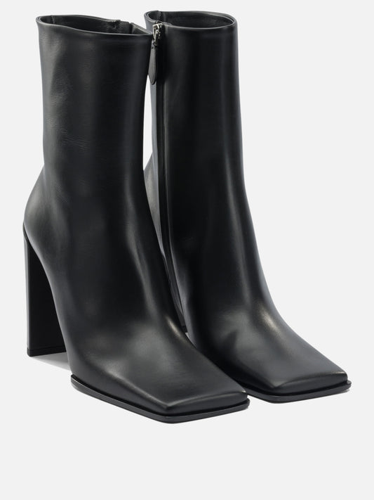 Stivaletti con zip 95% lamb leather 5% leather - 80% lamb leather 20% rubber  Nero - Alaïa Donna | PDP | VIETTI Online Store | 2
