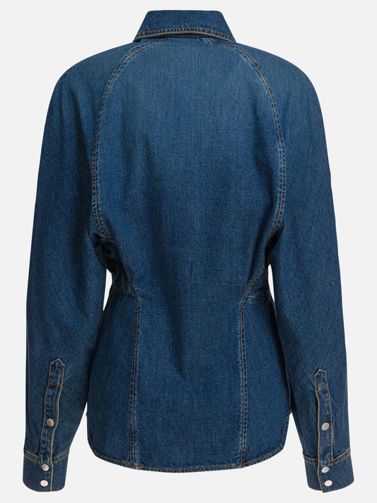 Camicie casual Solid colour  Blu - Alaïa Donna | PLP | VIETTI Online Store | 2
