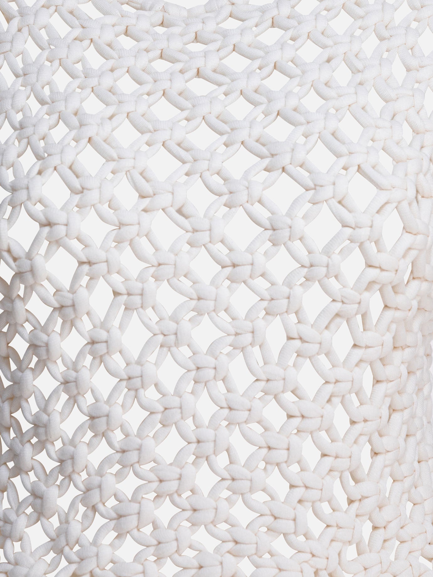 Alaïa Hand-knotted top White