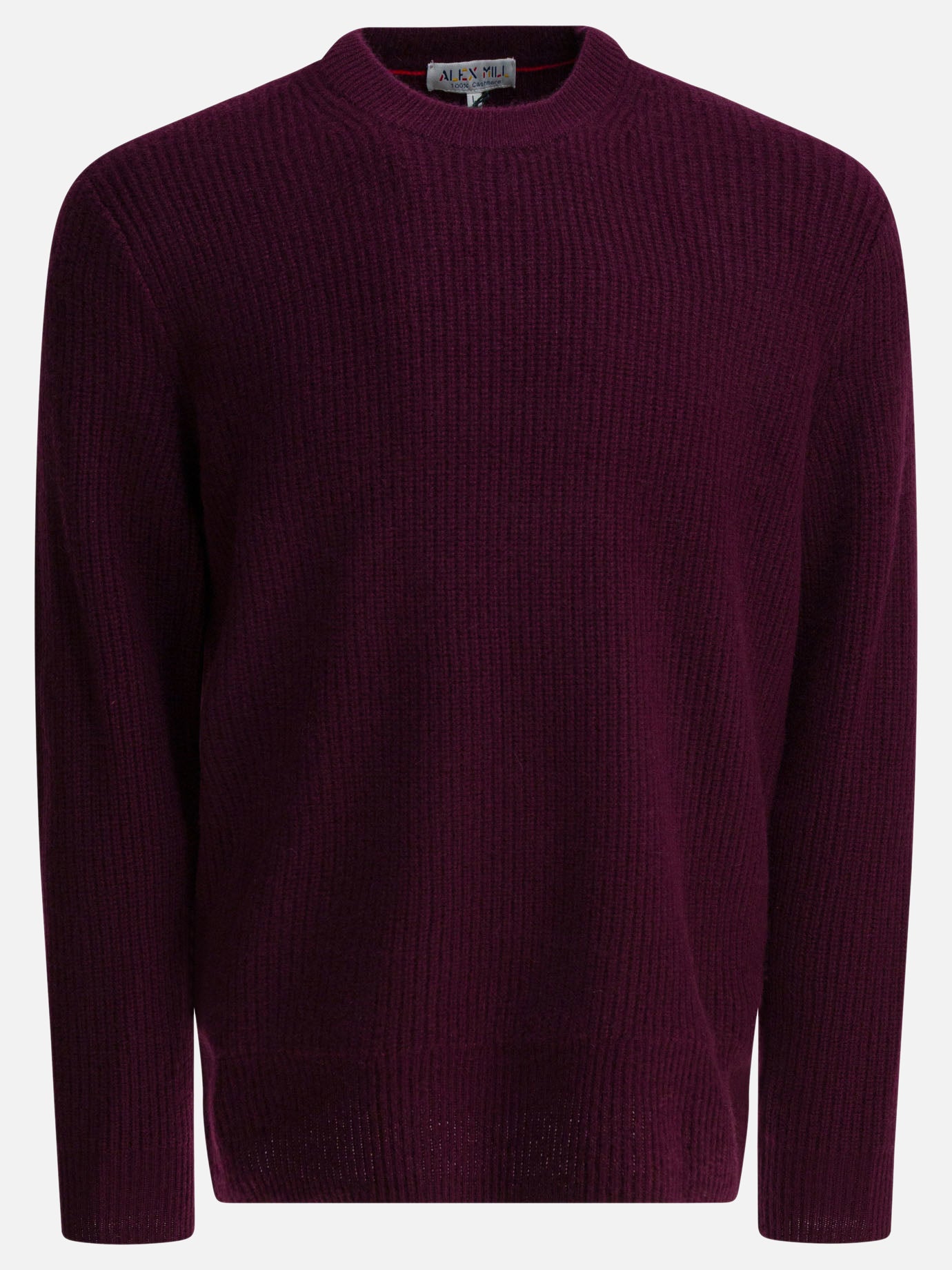 Crewneck sweaters Solid colour  Bordeaux - Alex Mill Men | PDP | VIETTI Online Store | Zoom-Modal
