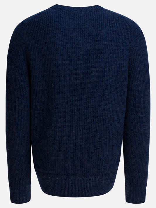Crewneck sweaters Solid colour  Blue - Alex Mill Men | PLP | VIETTI Online Store | 2
