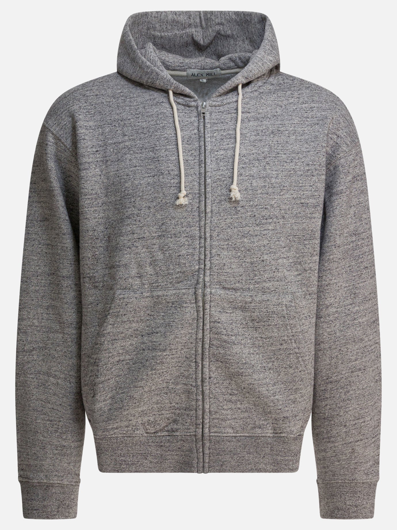 Felpe con zip Solid colour  Grigio - Alex Mill Uomo | PDP | VIETTI Online Store | thumbnail