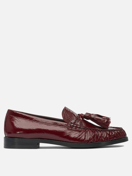 Loafers 100% goat leather - 100% cuerolite  Bordeaux - Alohas Women | PDP | VIETTI Online Store 
