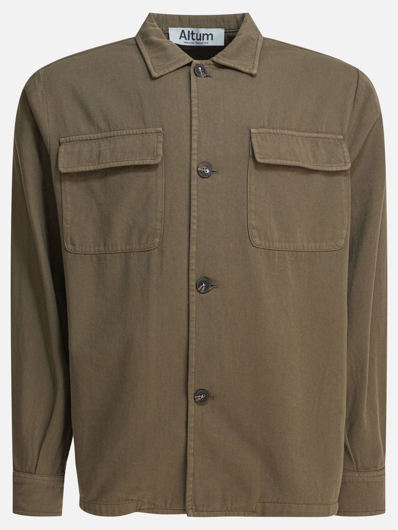 Overshirt jackets Solid colour  Green - Altum Men | PDP | VIETTI Online Store | Zoom-Modal
