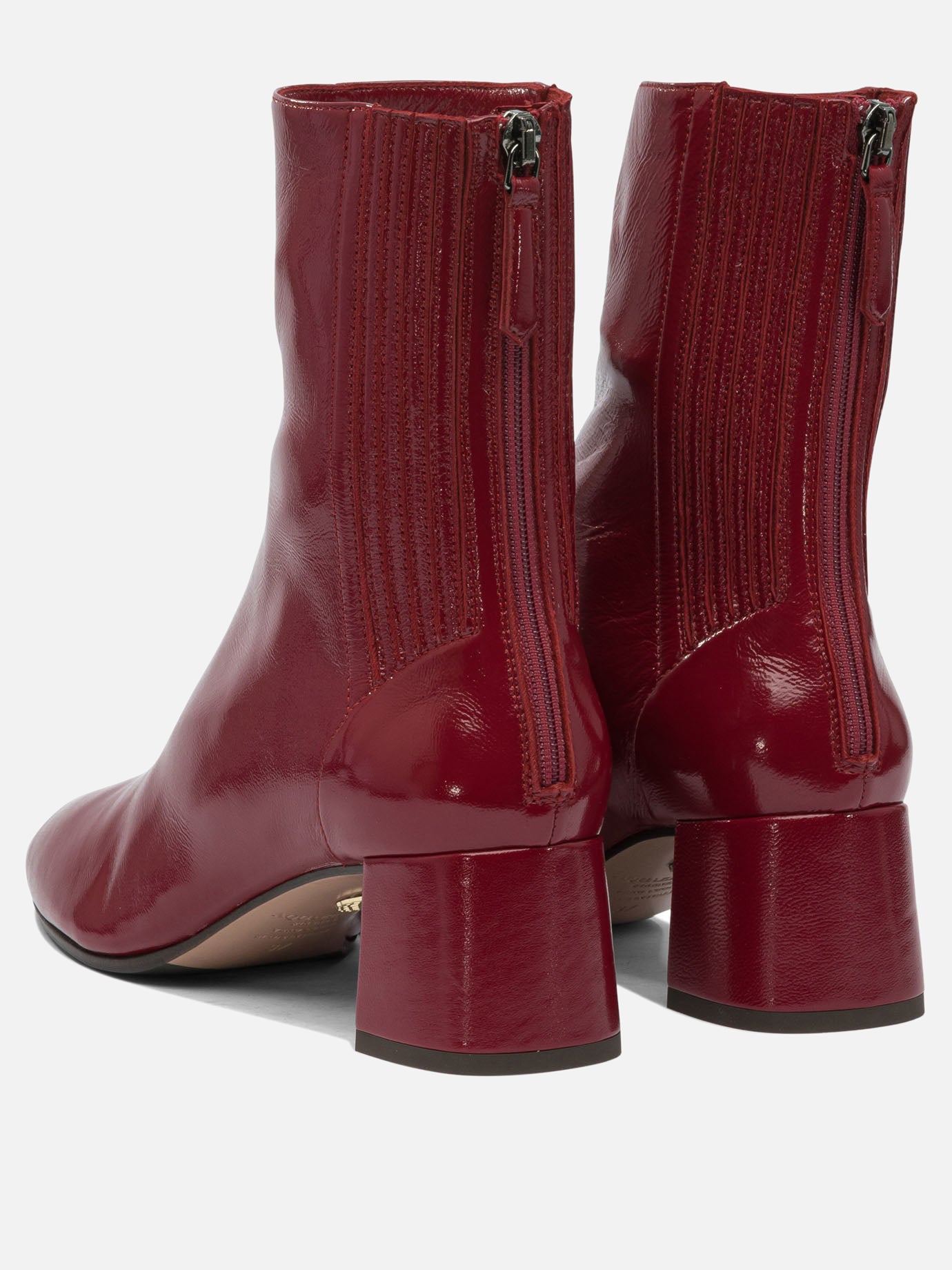 Zipped boots 95% lamb leather 5% polyester - 100% calf leather  Red - Aquazzura Women | PDP | VIETTI Online Store | Zoom-Modal_4
