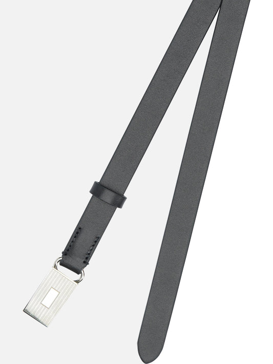 Leather belts 100% calf leather  Black - Auralee Men | PLP | VIETTI Online Store | 2
