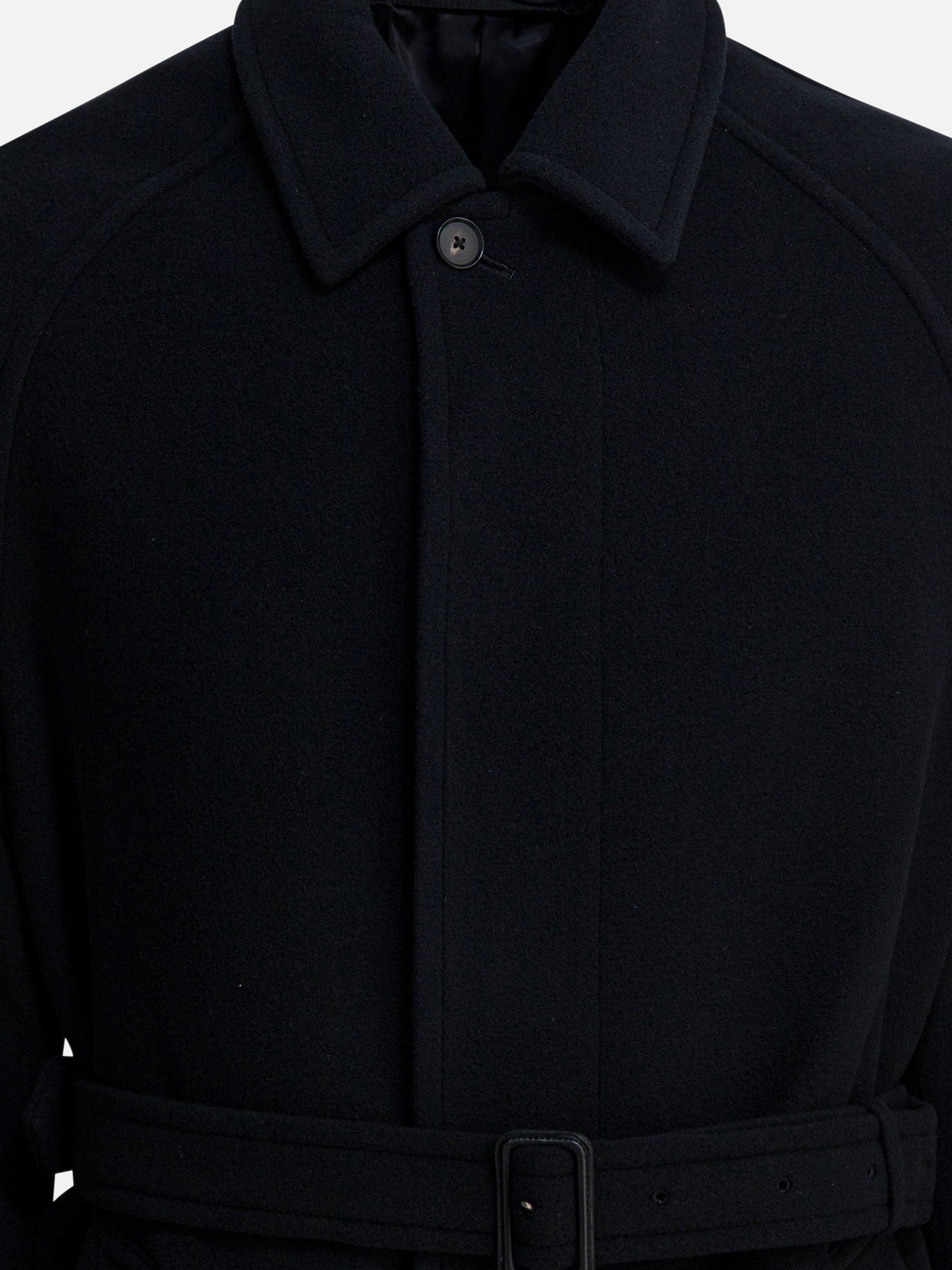 Long coats Solid colour  Black - Auralee Men | PDP | VIETTI Online Store | Zoom-Modal_3
