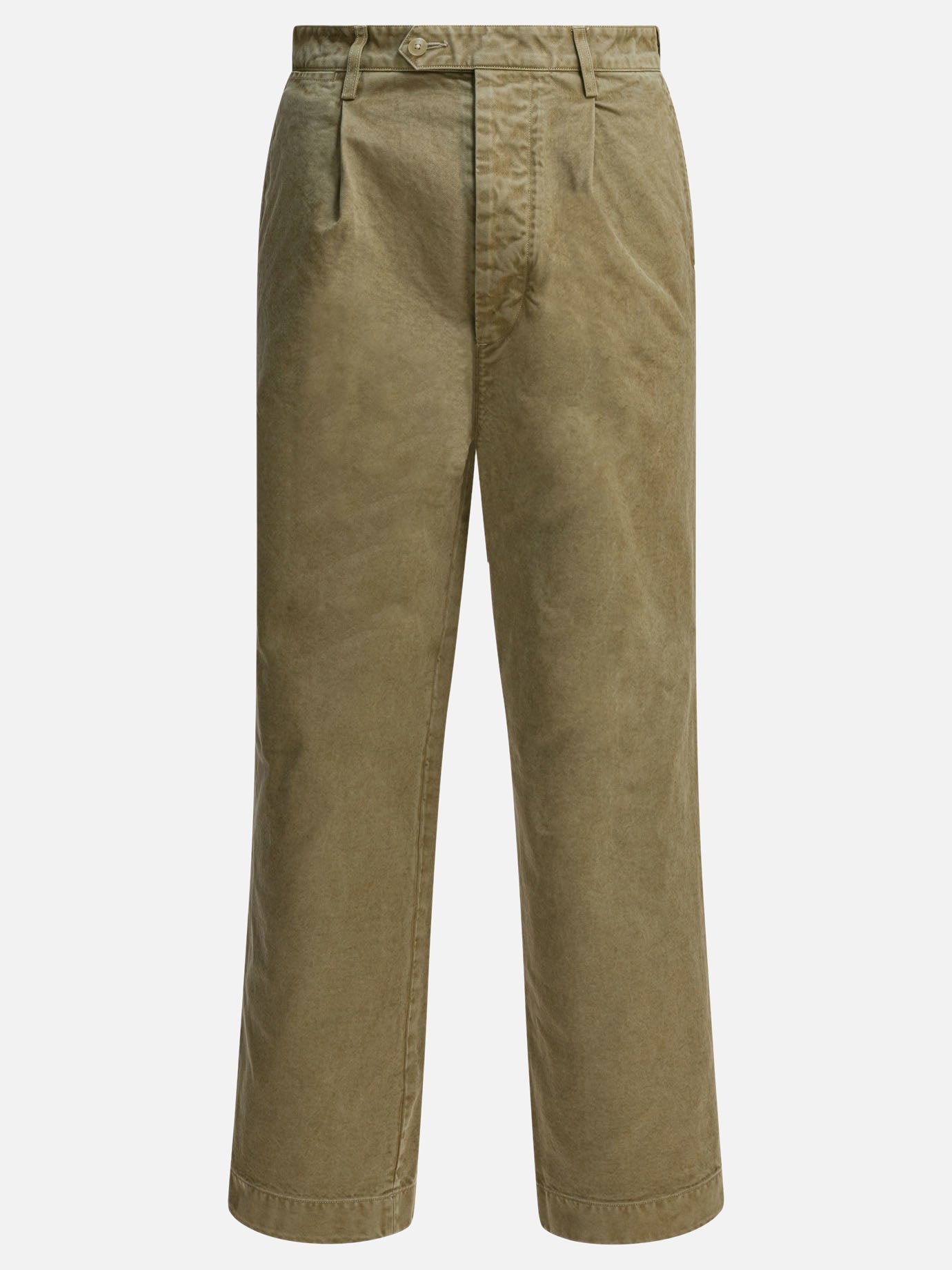 Pantaloni casual Solid colour  Verde - Auralee Uomo | PDP | VIETTI Online Store | Zoom-Modal
