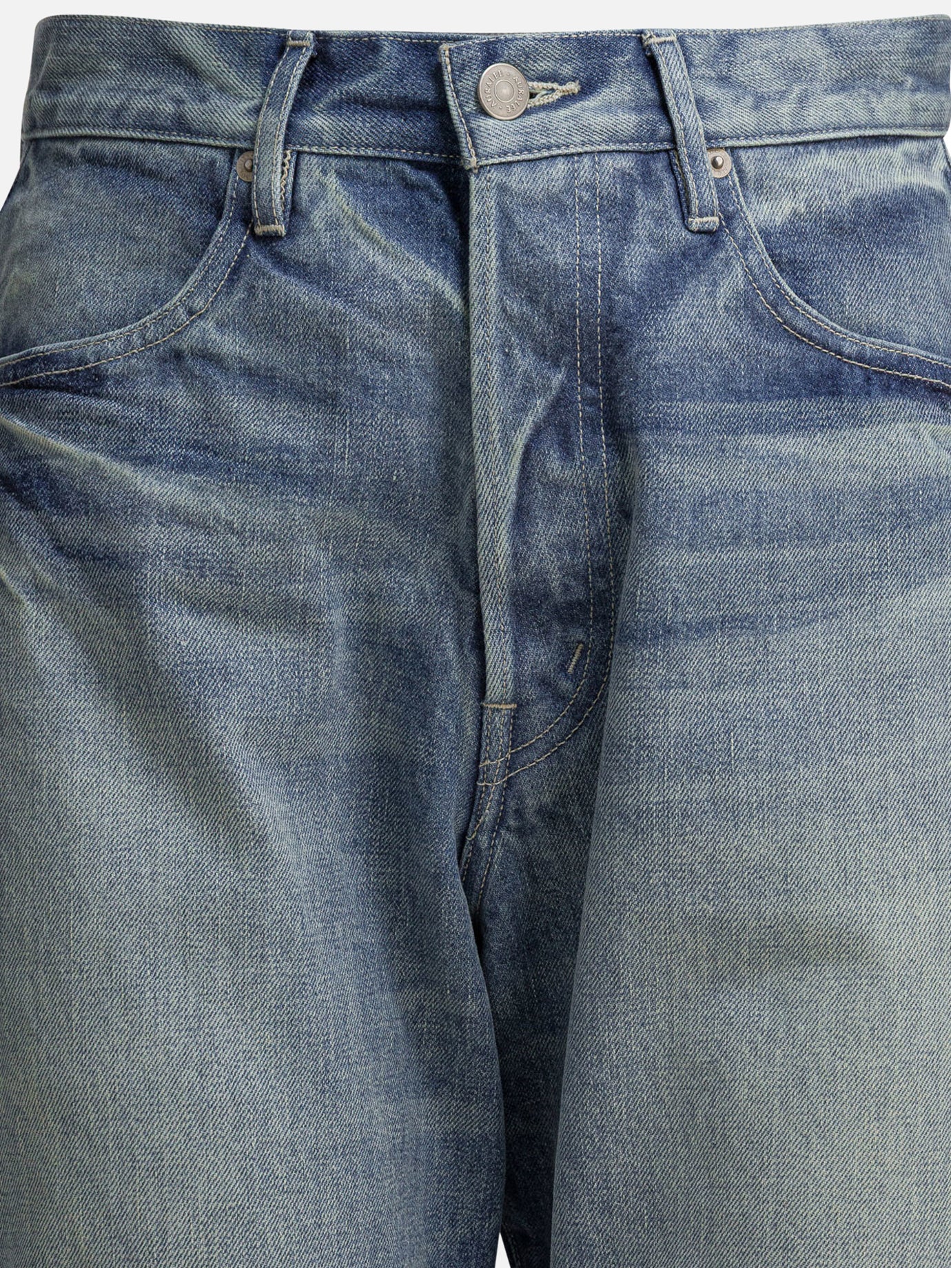 Wide-leg jeans Solid colour  Blue - Auralee Women | PDP | VIETTI Online Store | Zoom-Modal_3
