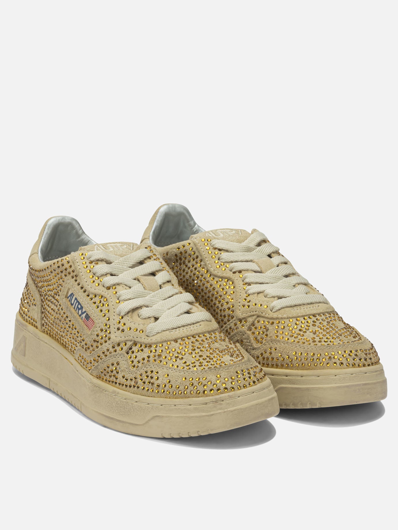 Sneaker basse 100% cow leather - 100% rubber  Beige - Autry Donna | PDP | VIETTI Online Store | thumbnail_2