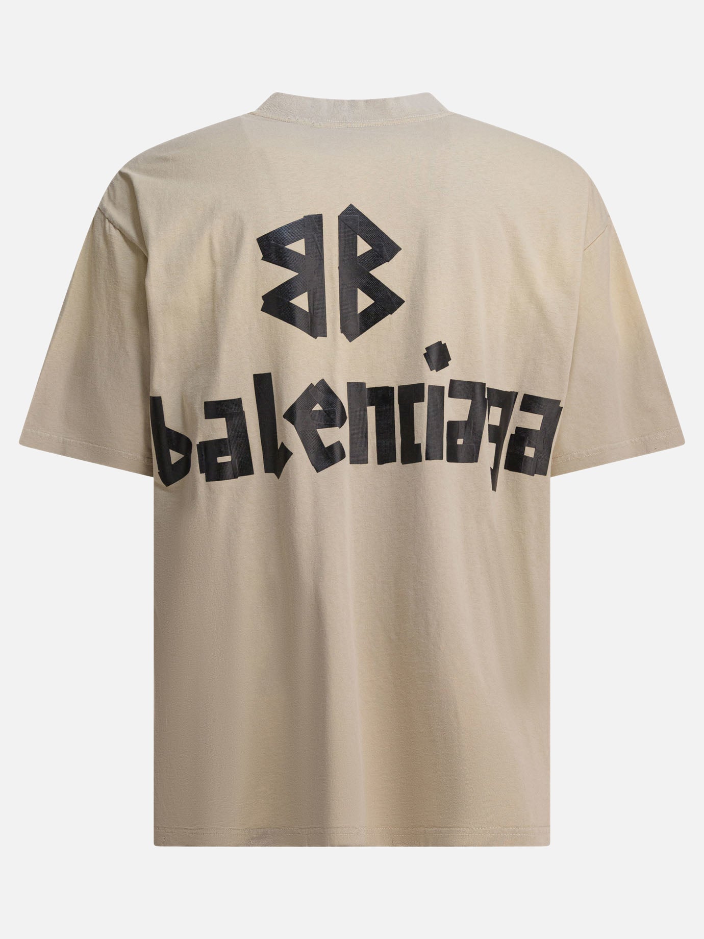 T-shirt girocollo Logo  Beige - Balenciaga Uomo | PDP | VIETTI Online Store | thumbnail_2