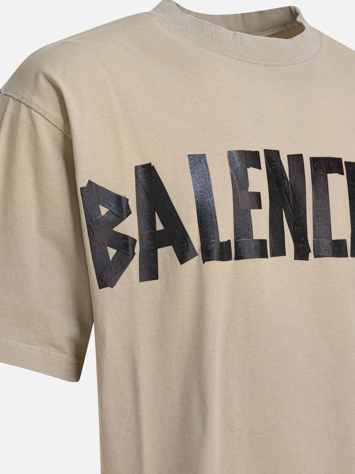 T-shirt girocollo Logo  Beige - Balenciaga Uomo | PDP | VIETTI Online Store | thumbnail_3