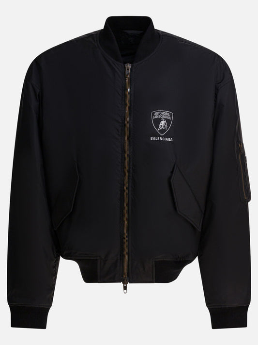 Bomber Logo  Nero - Balenciaga Uomo | PLP | VIETTI Online Store 
