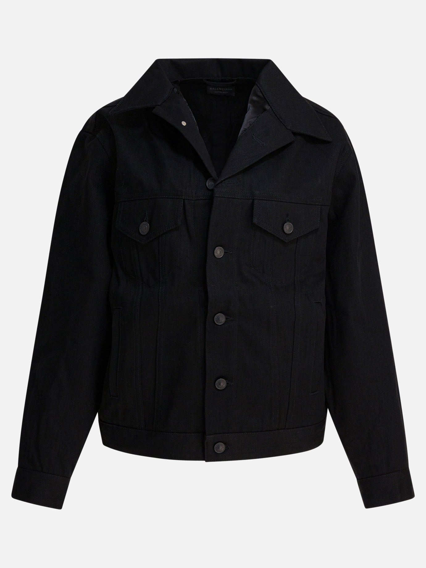 Giacche in denim Solid colour  Nero - Balenciaga Donna | PDP | VIETTI Online Store | thumbnail
