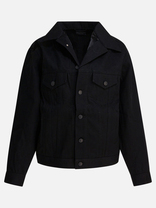 Giacche in denim Solid colour  Nero - Balenciaga Donna | PLP | VIETTI Online Store 
