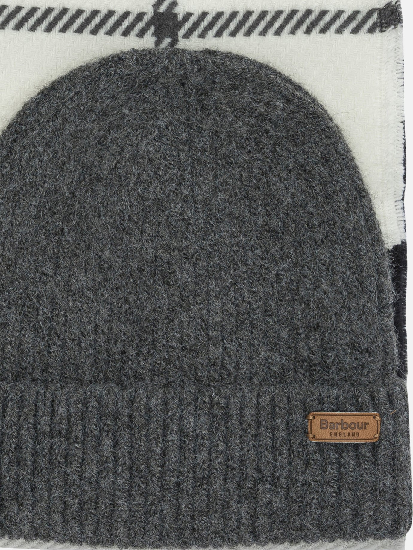 Sciarpe con frange 97% polyester 3% elastane  Grigio - Barbour Donna | PDP | VIETTI Online Store | Zoom-Modal_2
