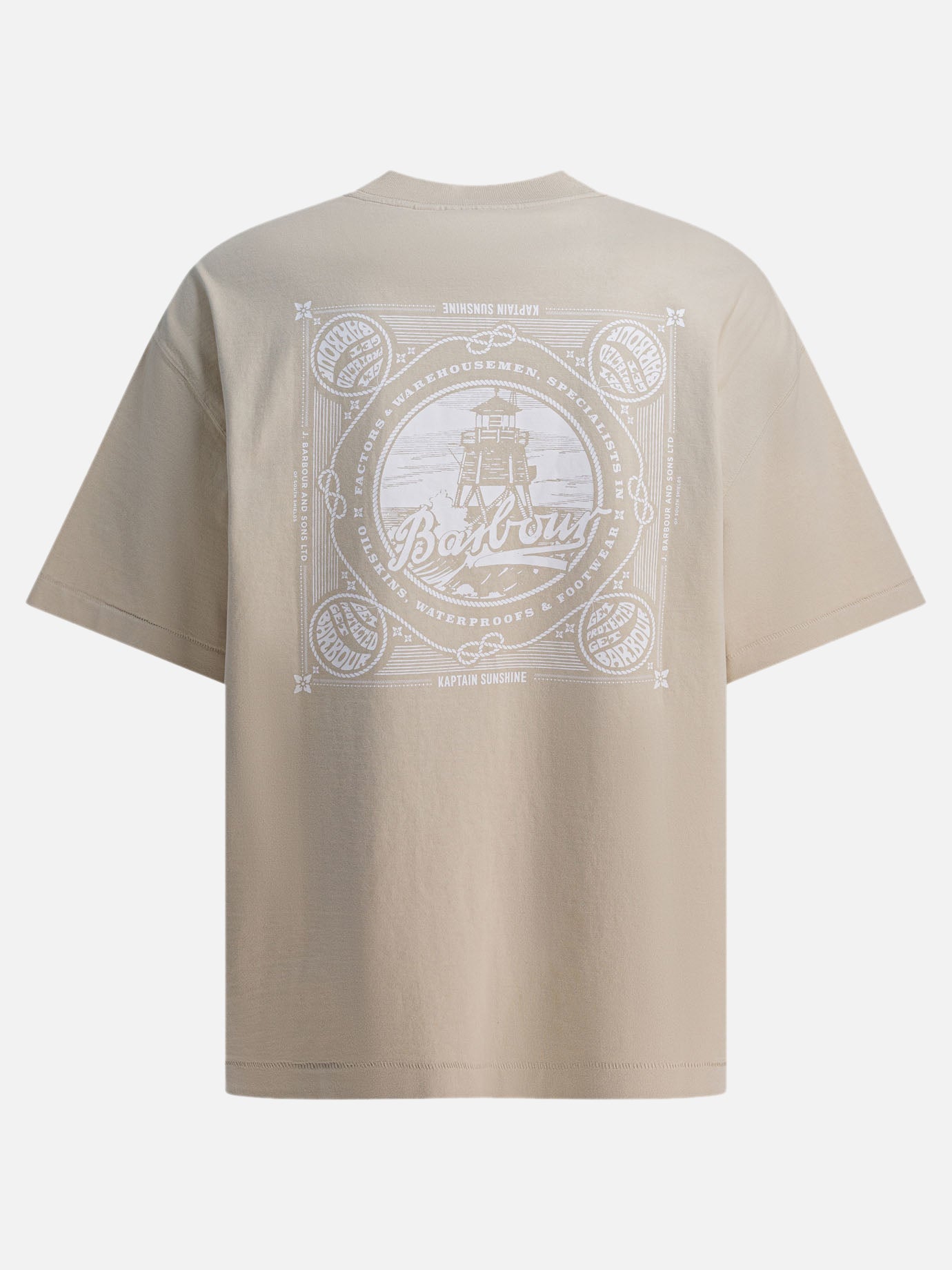 T-shirt girocollo Print  Bianco - Barbour Uomo | PDP | VIETTI Online Store | thumbnail_2