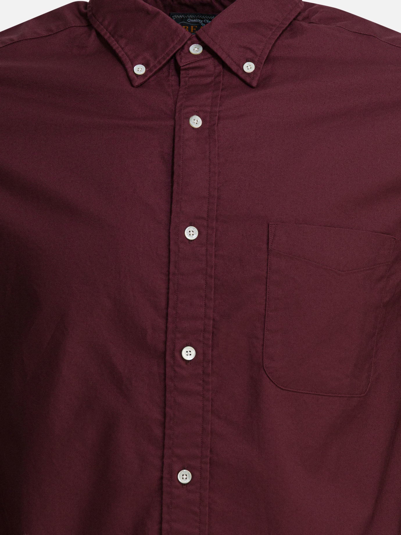 Camicie casual Solid colour  Bordeaux - Beams Plus Uomo | PDP | VIETTI Online Store | Zoom-Modal_3

