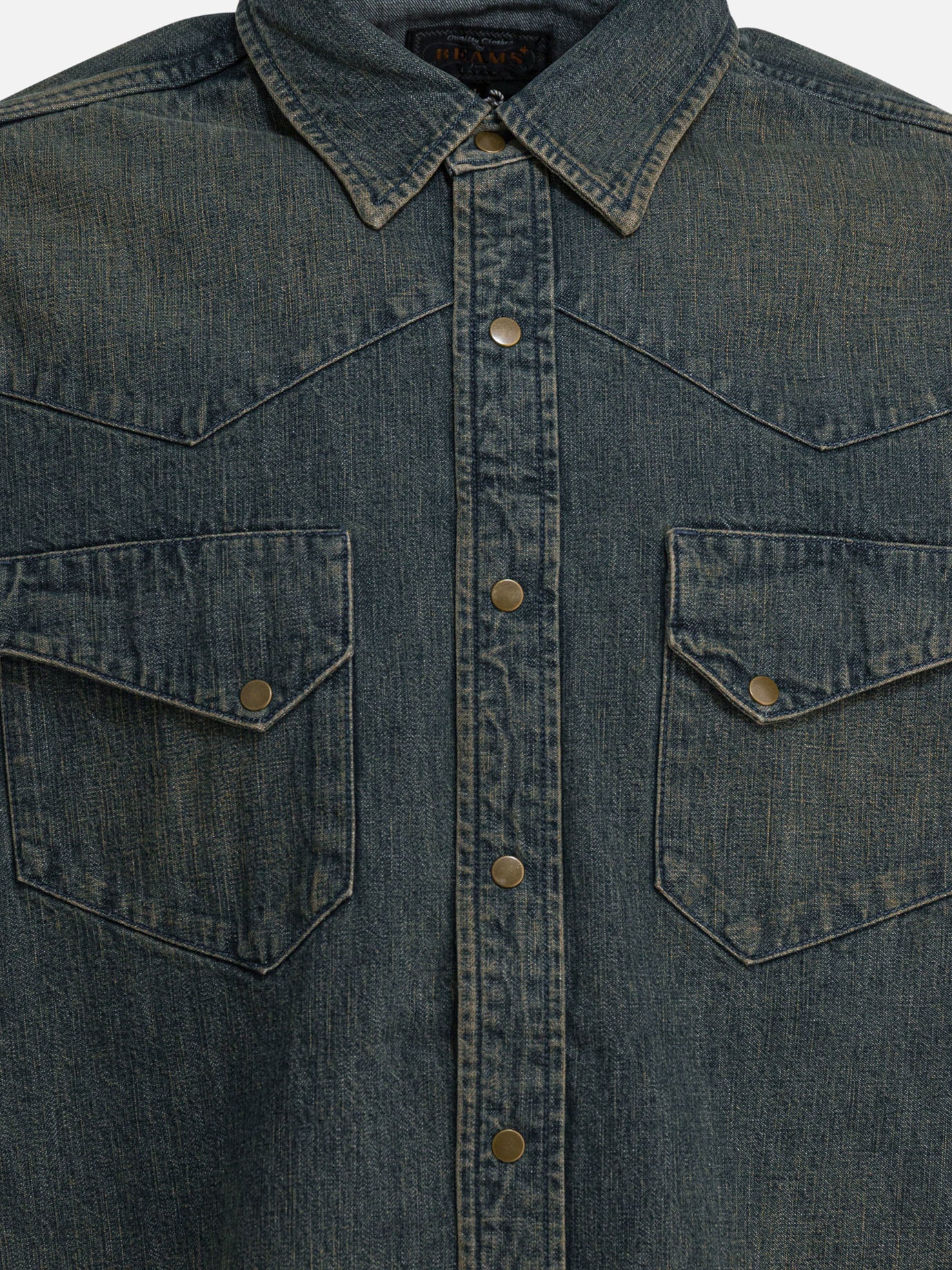 Camicie casual Solid colour  Blu - Beams Plus Uomo | PDP | VIETTI Online Store | thumbnail_3