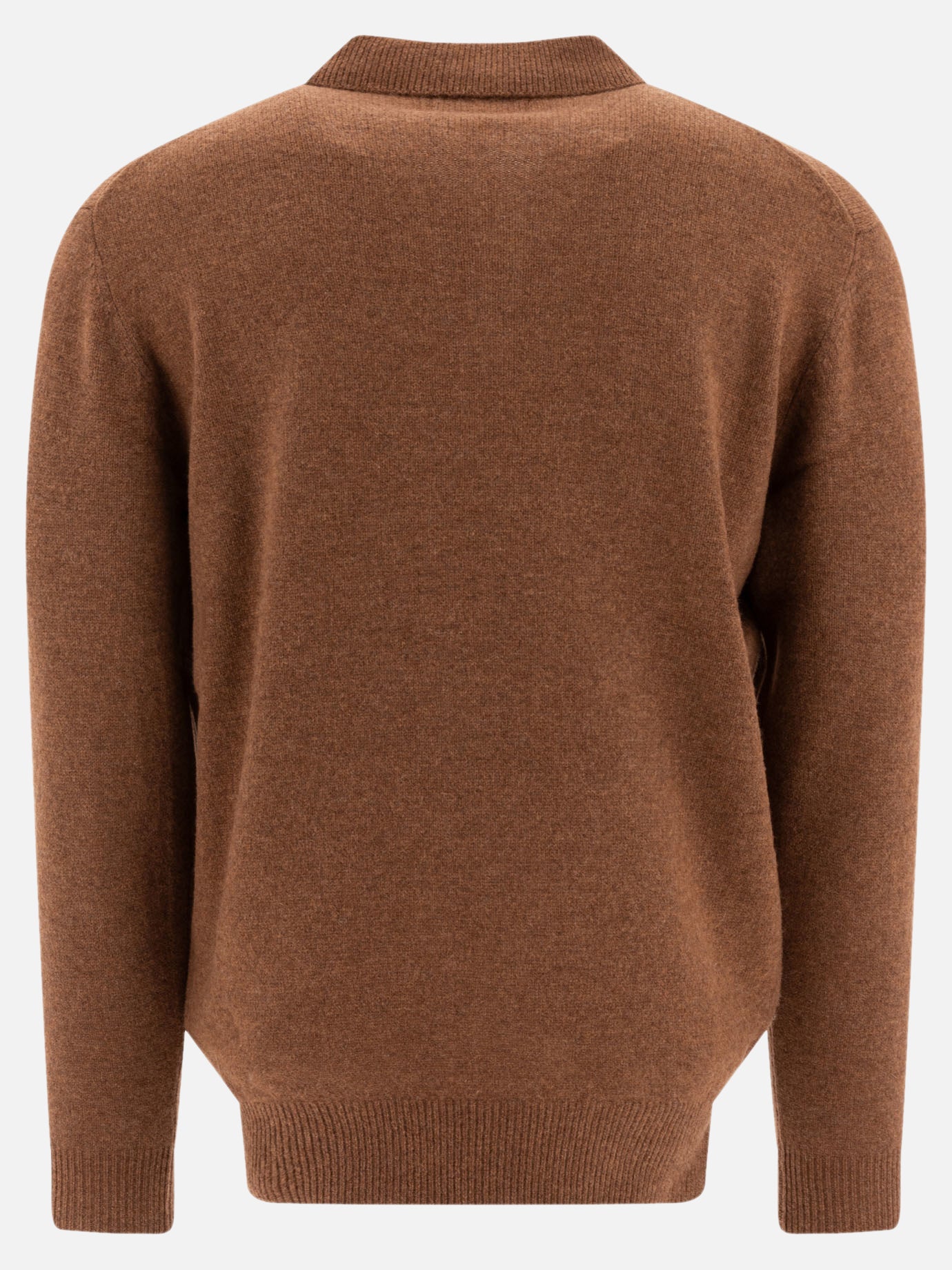 Polo con bottoni Solid colour  Marrone - Beams Plus Uomo | PDP | VIETTI Online Store | thumbnail_2