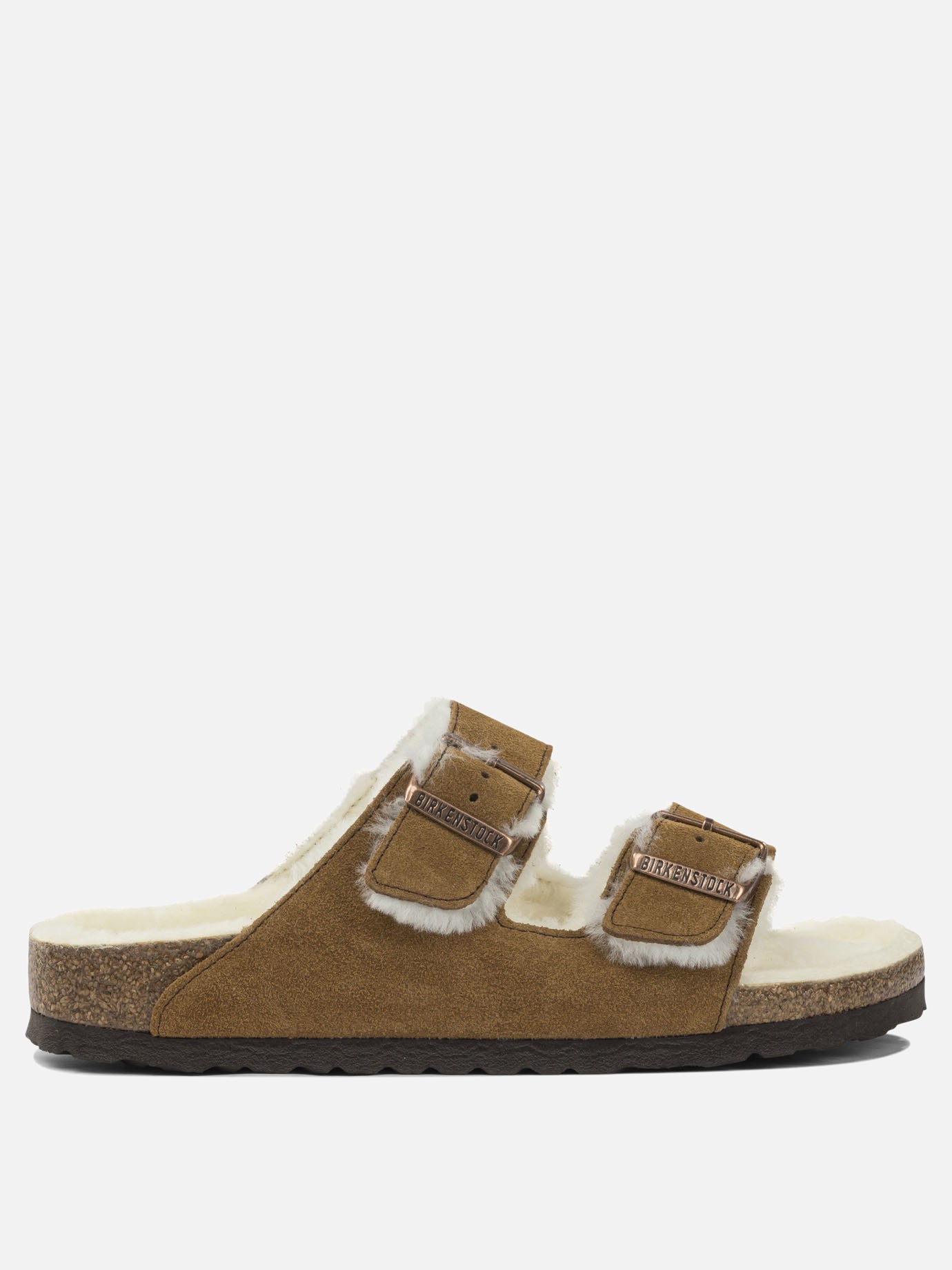 Flat sandals 100% leather - 100% rubber  Beige - Birkenstock Women | PDP | VIETTI Online Store | Zoom-Modal
