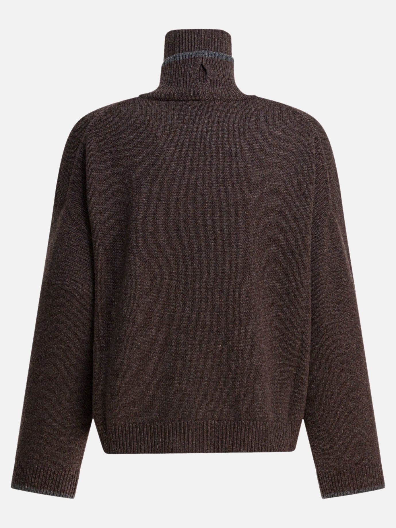 Maglioni dolcevita Solid colour  Marrone - Brunello Cucinelli Donna | PDP | VIETTI Online Store | thumbnail_2