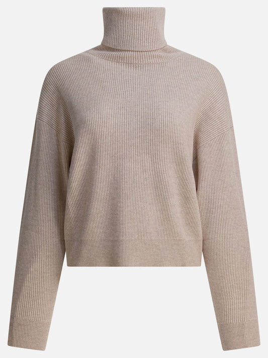 Turtleneck sweaters Solid colour  Beige - Brunello Cucinelli Women | PLP | VIETTI Online Store 

