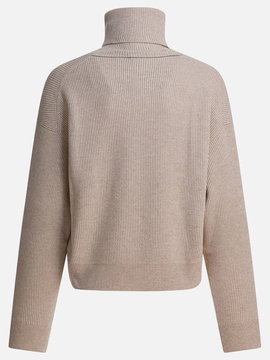 Turtleneck sweaters Solid colour  Beige - Brunello Cucinelli Women | PLP | VIETTI Online Store | 2
