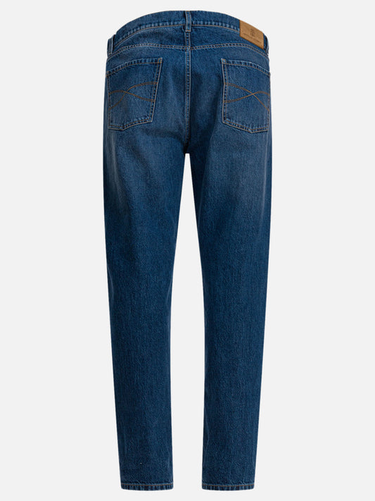 Jeans a gamba dritta Denim  Blu - Brunello Cucinelli Uomo | PDP | VIETTI Online Store | 2

