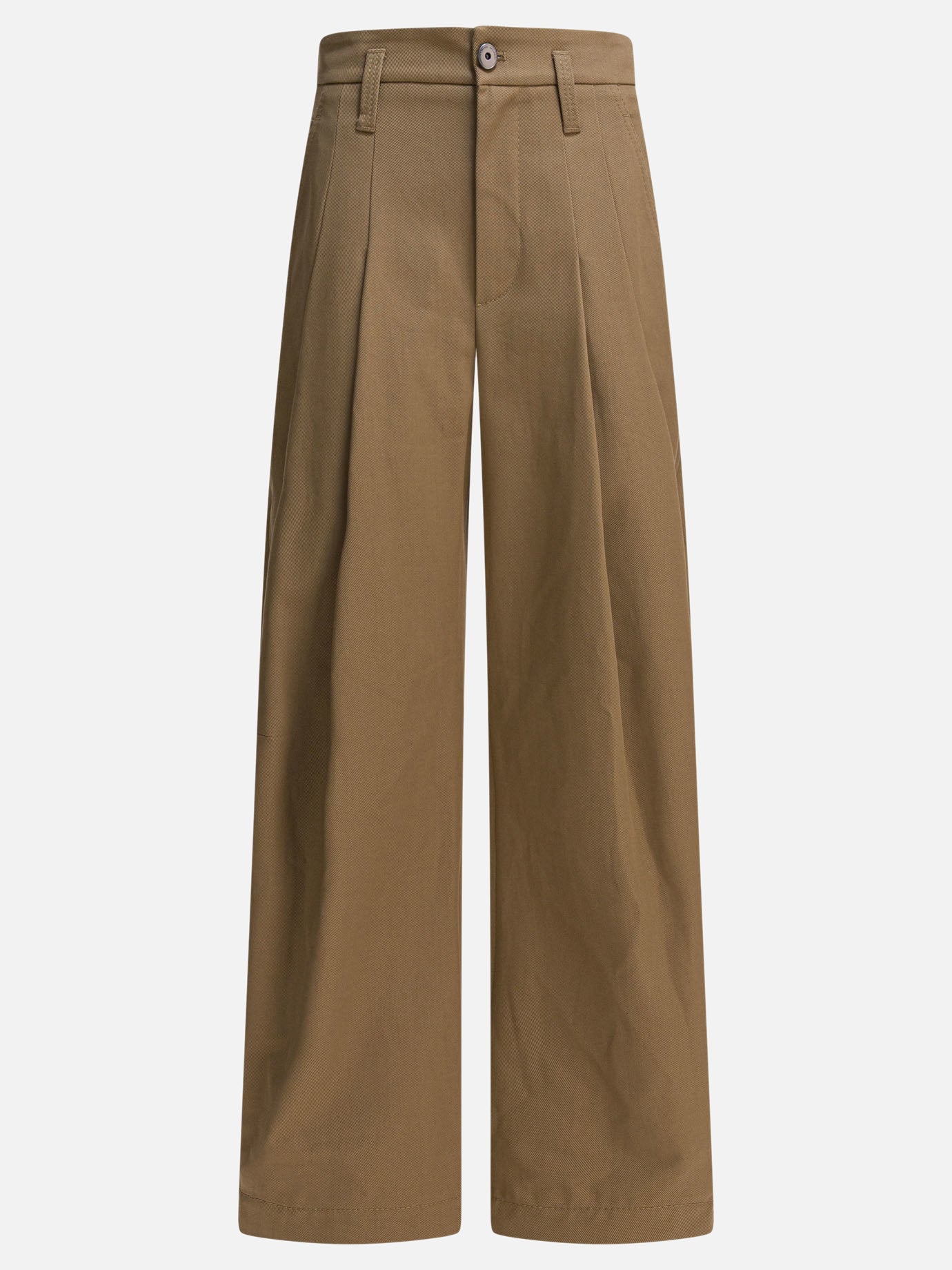 Pantaloni casual Solid colour  Marrone - Brunello Cucinelli Donna | PDP | VIETTI Online Store | thumbnail