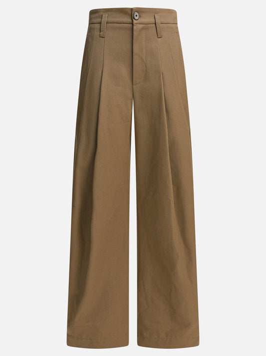Pantaloni casual Solid colour  Marrone - Brunello Cucinelli Donna | PDP | VIETTI Online Store 
