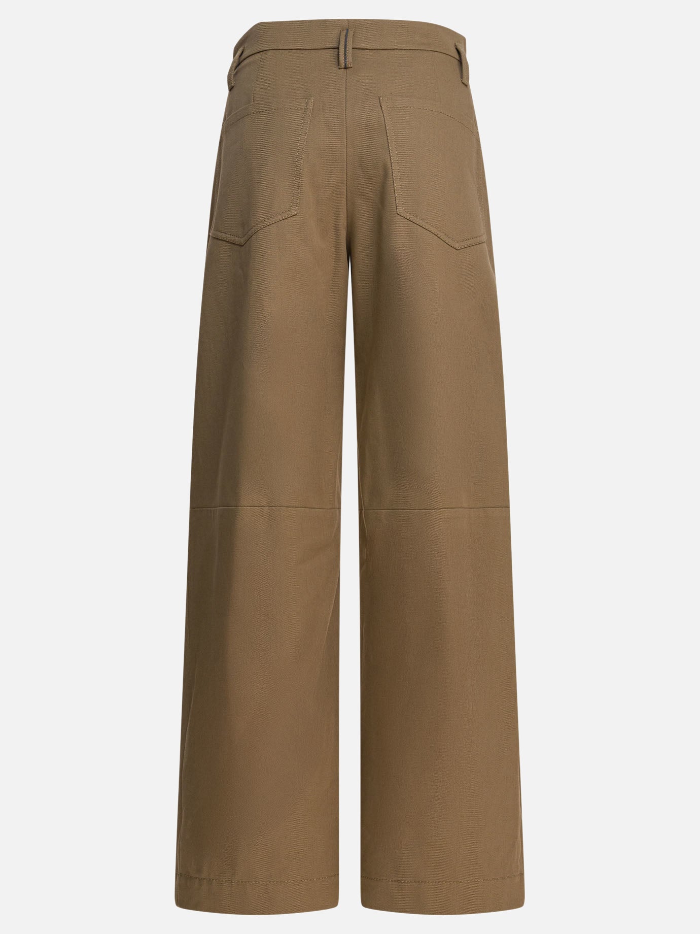 Pantaloni casual Solid colour  Marrone - Brunello Cucinelli Donna | PDP | VIETTI Online Store | thumbnail_2