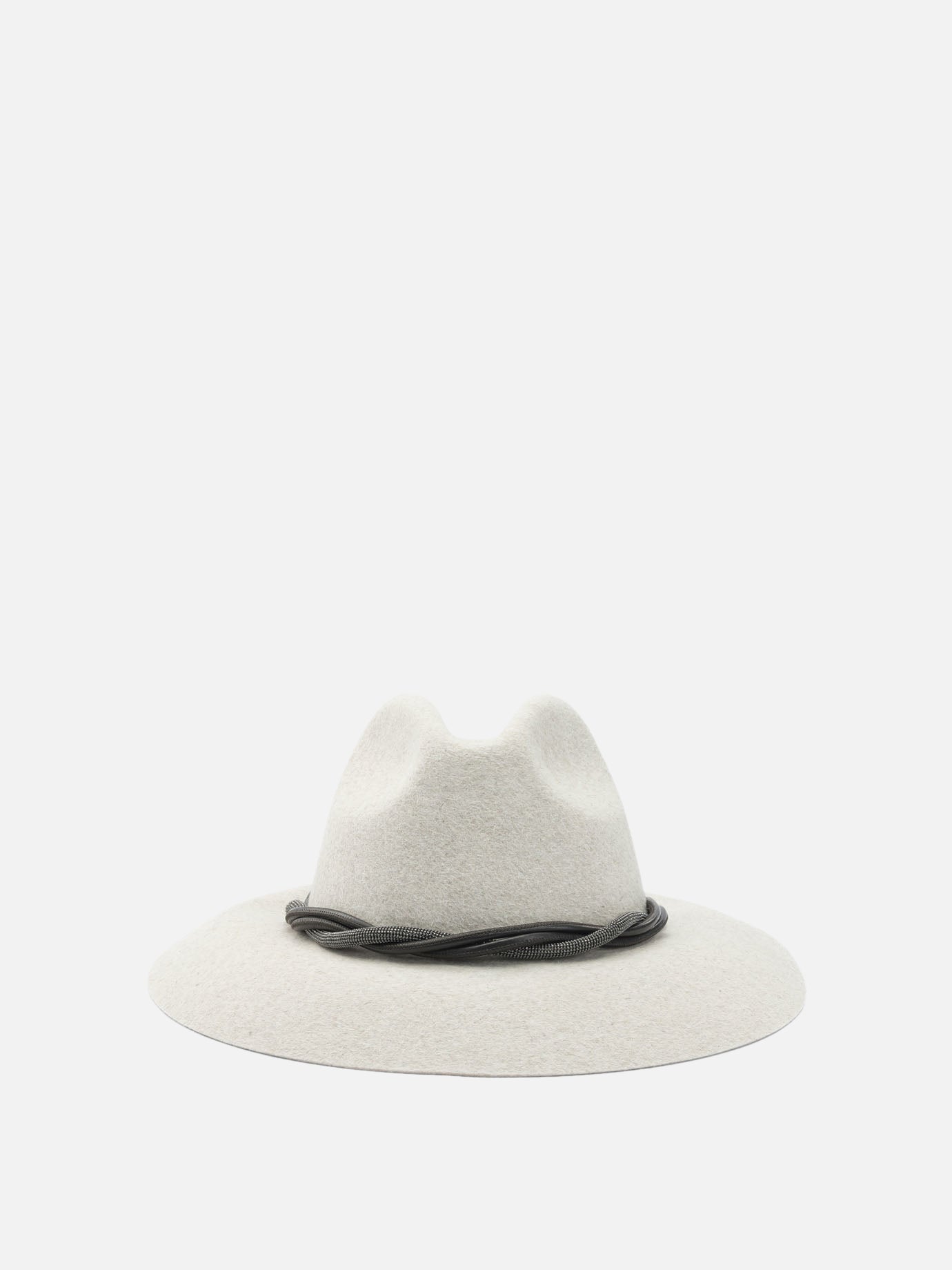 Cappelli classici 100% felt  Bianco - Brunello Cucinelli Donna | PDP | VIETTI Online Store | thumbnail