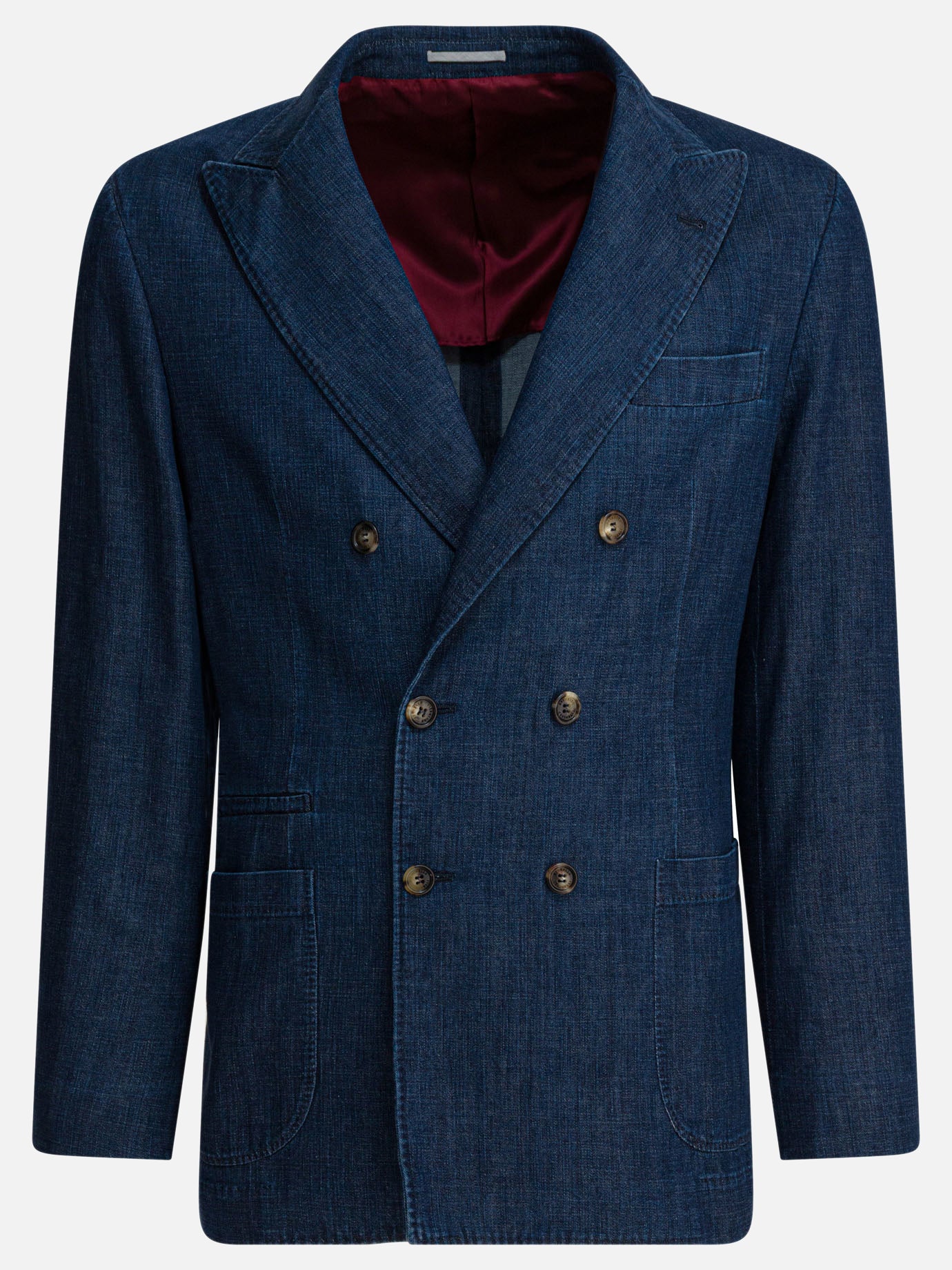 Blazers Solid colour  Blue - Brunello Cucinelli Men | PDP | VIETTI Online Store | Zoom-Modal
