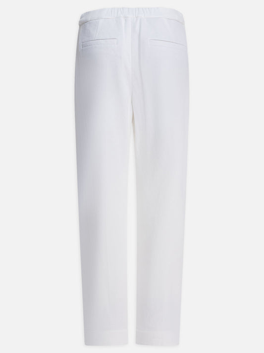 Tailored trousers Solid colour  White - Brunello Cucinelli Women | PDP | VIETTI Online Store | 2

