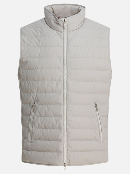 Vest jackets Solid colour  Beige - Brunello Cucinelli Men | PLP | VIETTI Online Store 
