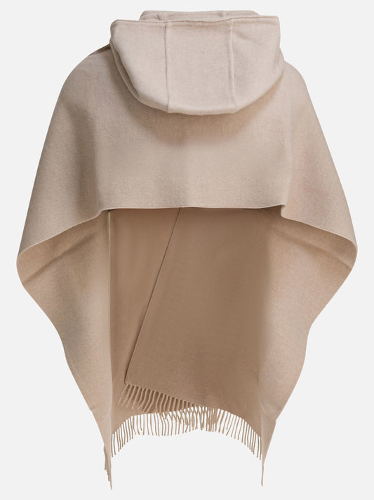 Fringed scarves 59% wool 41% cashmere  Beige - Brunello Cucinelli Women | PDP | VIETTI Online Store | 2
